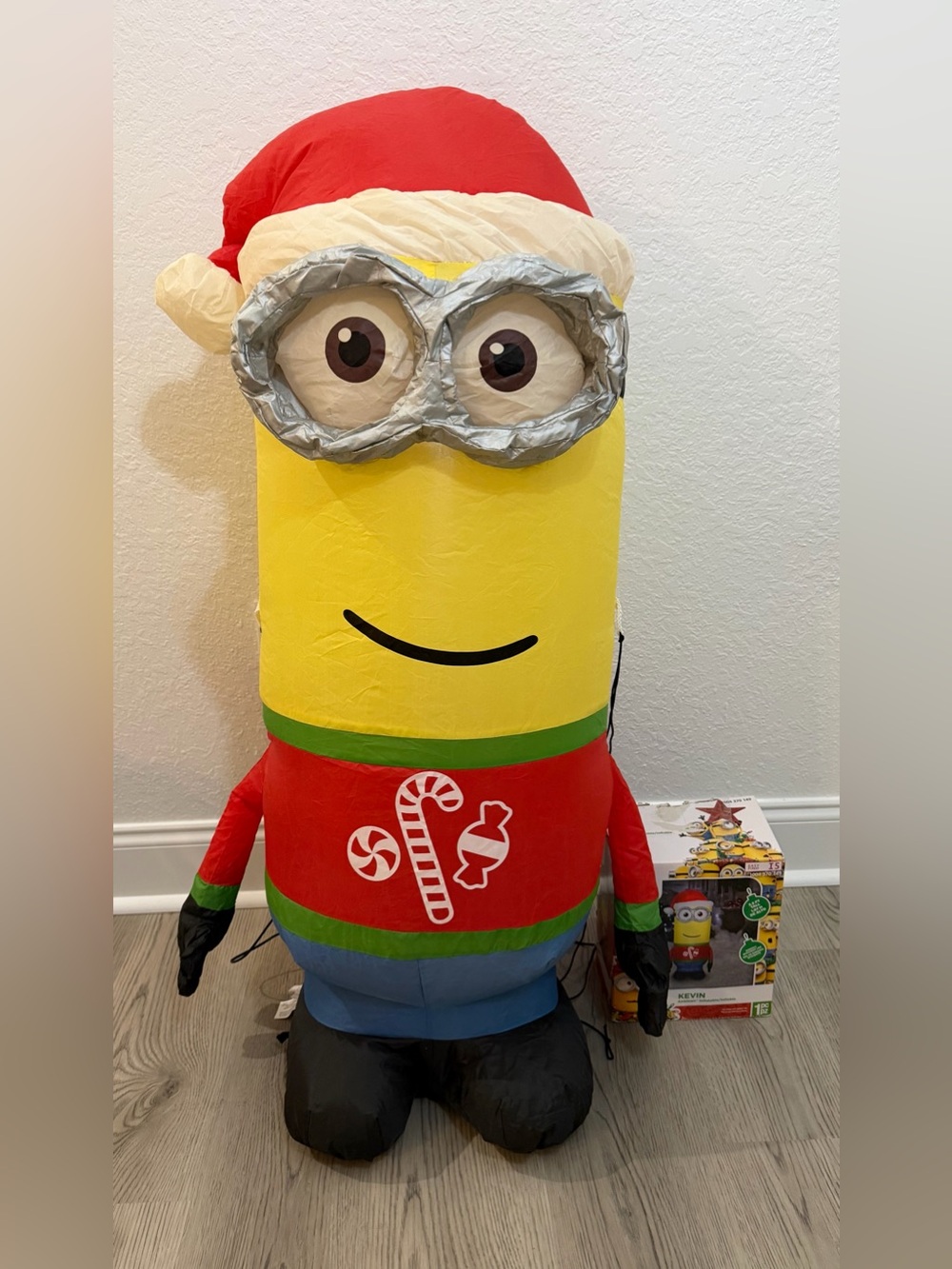 Despicable Me GEMMY Inflatable Minion Kevin Ugly Sweater Light Up Christmas 3.5